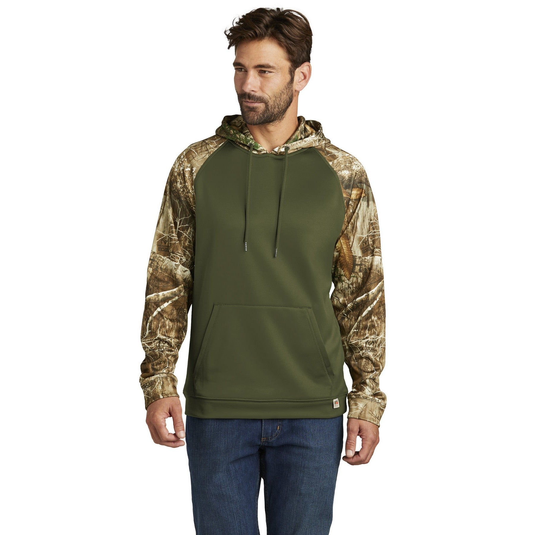 Russell Outdoors-Russell Outdoors™ Realtree® Performance Colorblock Pullover Hoodie RU451-MedTech-3